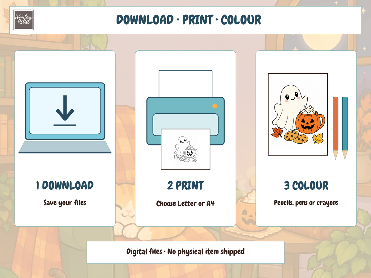 Cozy Halloween Coloring Book — preview 6