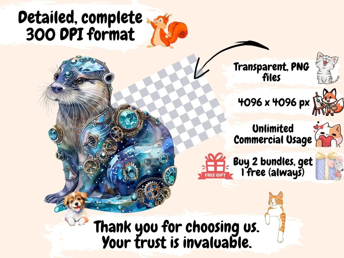 Diamond Steampunk Watercolor Clipart blue steampunk - Wonders Artist