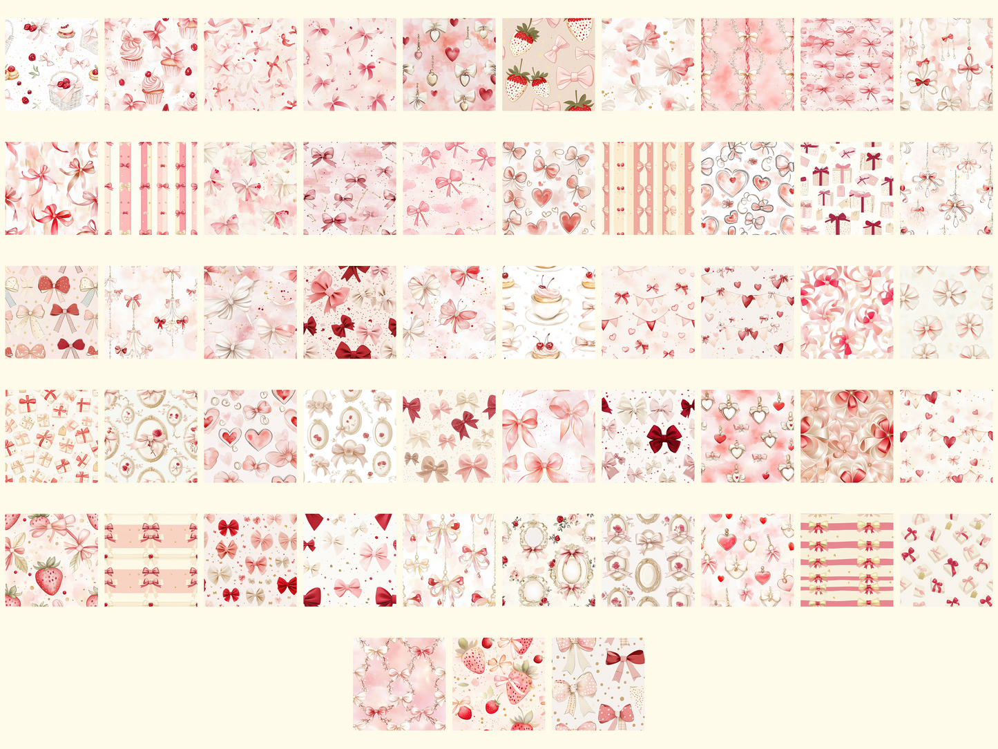 Coquette Bows Digital Paper