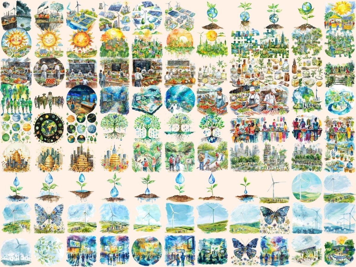 Earth Day Watercolor Clipart earth day awareness - Wonders Artist