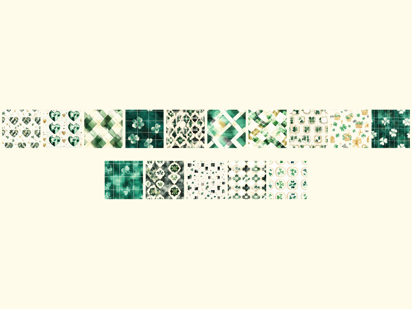 Clover Checks Digital Paper