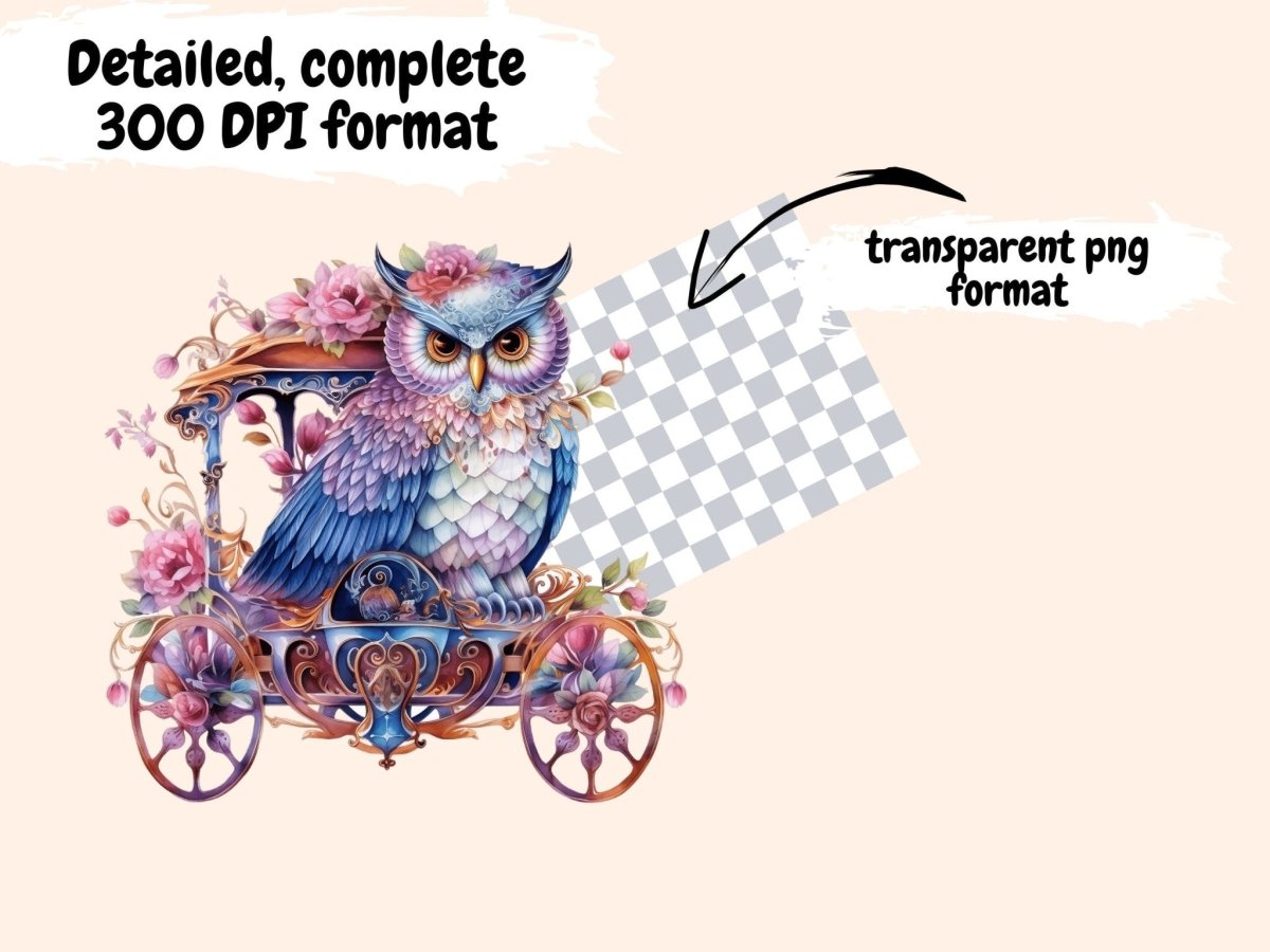 Fairy Carriages Watercolor Clipart carriage clipart - Wonders Artist