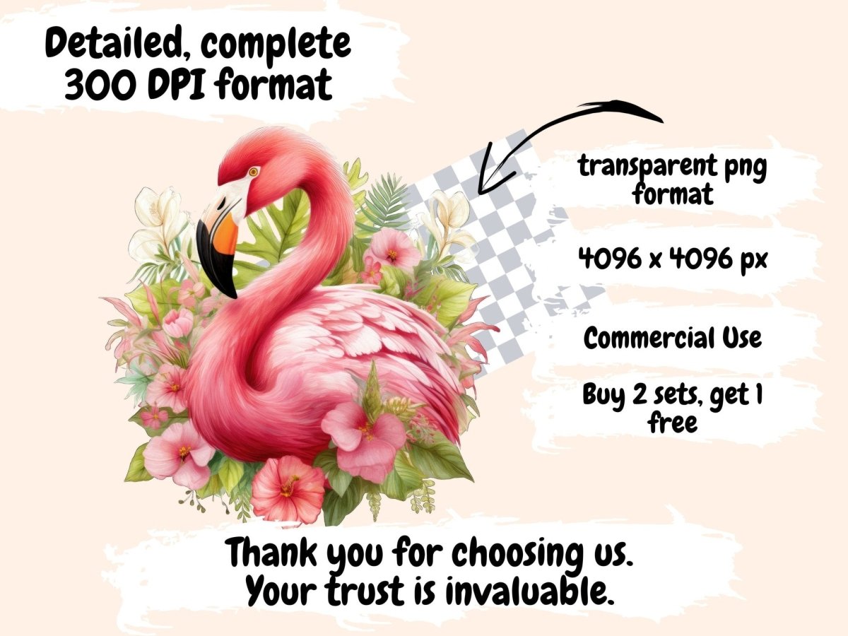 Flamingos Watercolor Clipart adorable flamingo - Wonders Artist