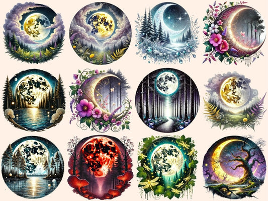 Forest Moons Clipart