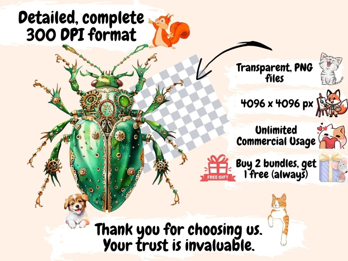 Green Steampunk Watercolor Clipart green clipart - Wonders Artist