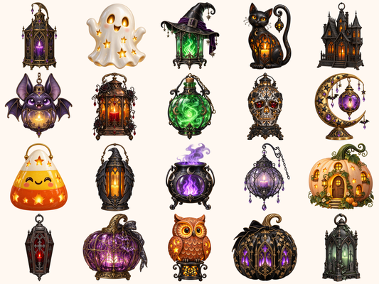 Halloween Lanterns Clipart