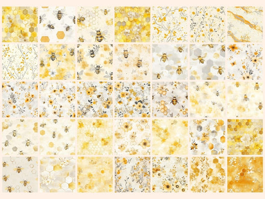 Carta Digitale Pattern Senza Giunture Felicità a Favo