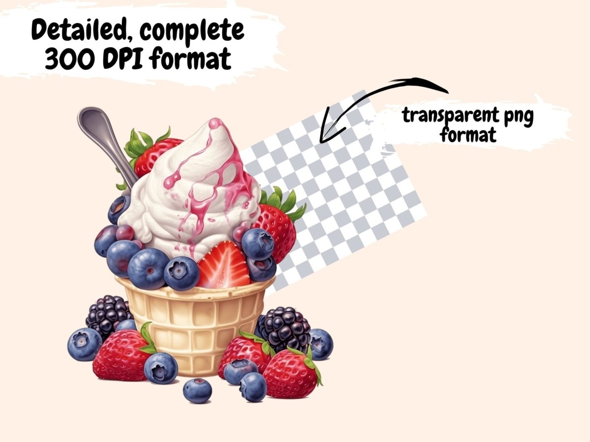 Ice Cream Watercolor Clipart beach clipart - Wonders Artist