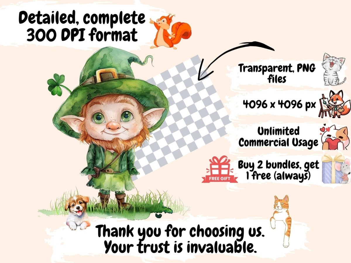 Leprechauns Watercolor Clipart green leprechaun png - Wonders Artist