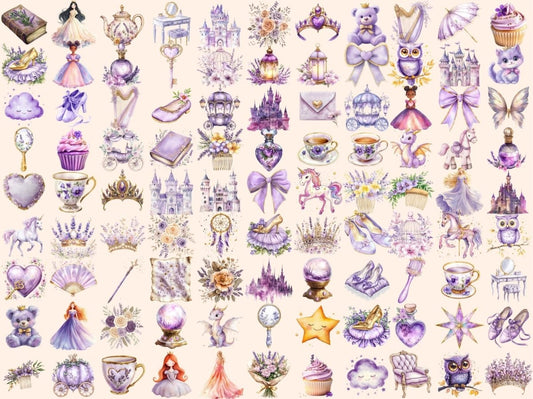 Clipart Acquerello Principessa Lilla