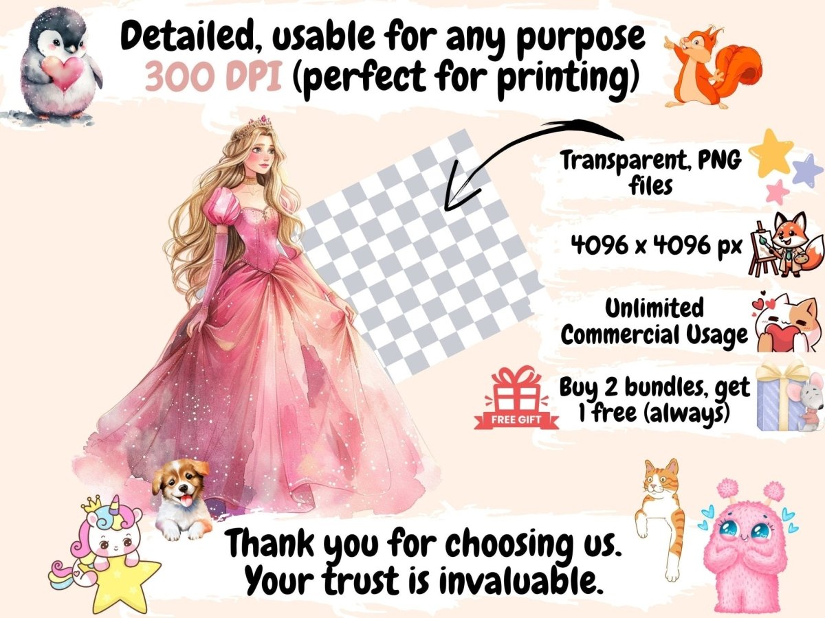 Little Kingdom Watercolor Clipart Enchanted Kingdom - Wonders Artist