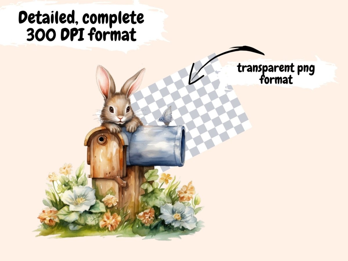 Mailboxes Watercolor Clipart floral mailbox png - Wonders Artist