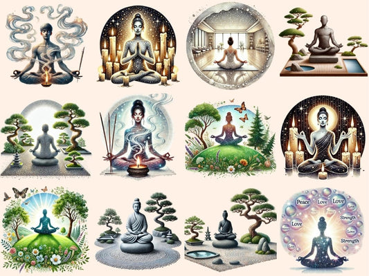 冥想剪贴画