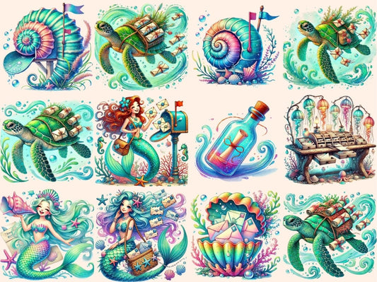 美人鱼邮件剪贴画