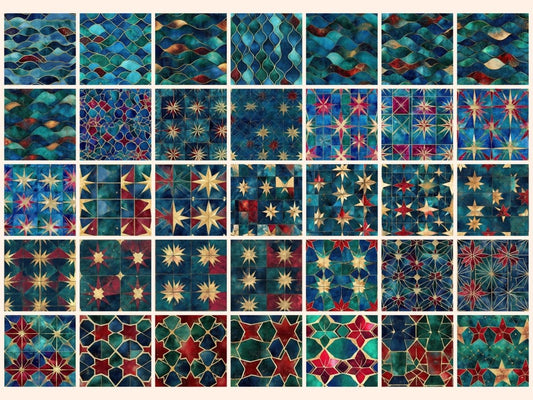 Mosaik Luxus nahtlos #2 Digitalpapier