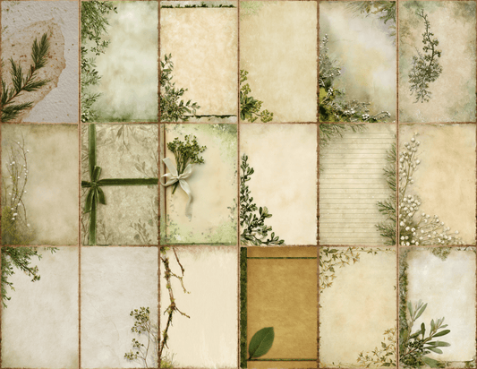 Moss Mistletoe Journal Pages