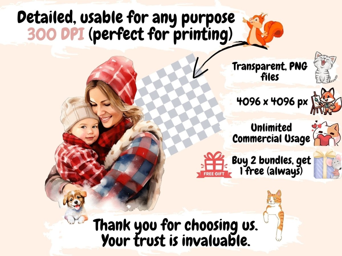 Mothers Watercolor Clipart mom clipart - Wonders Artist