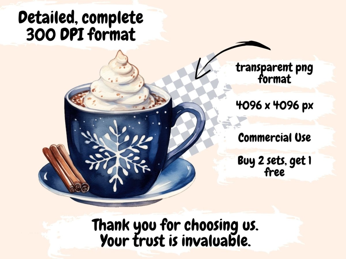 Navy Christmas Watercolor Clipart blue christmas png - Wonders Artist