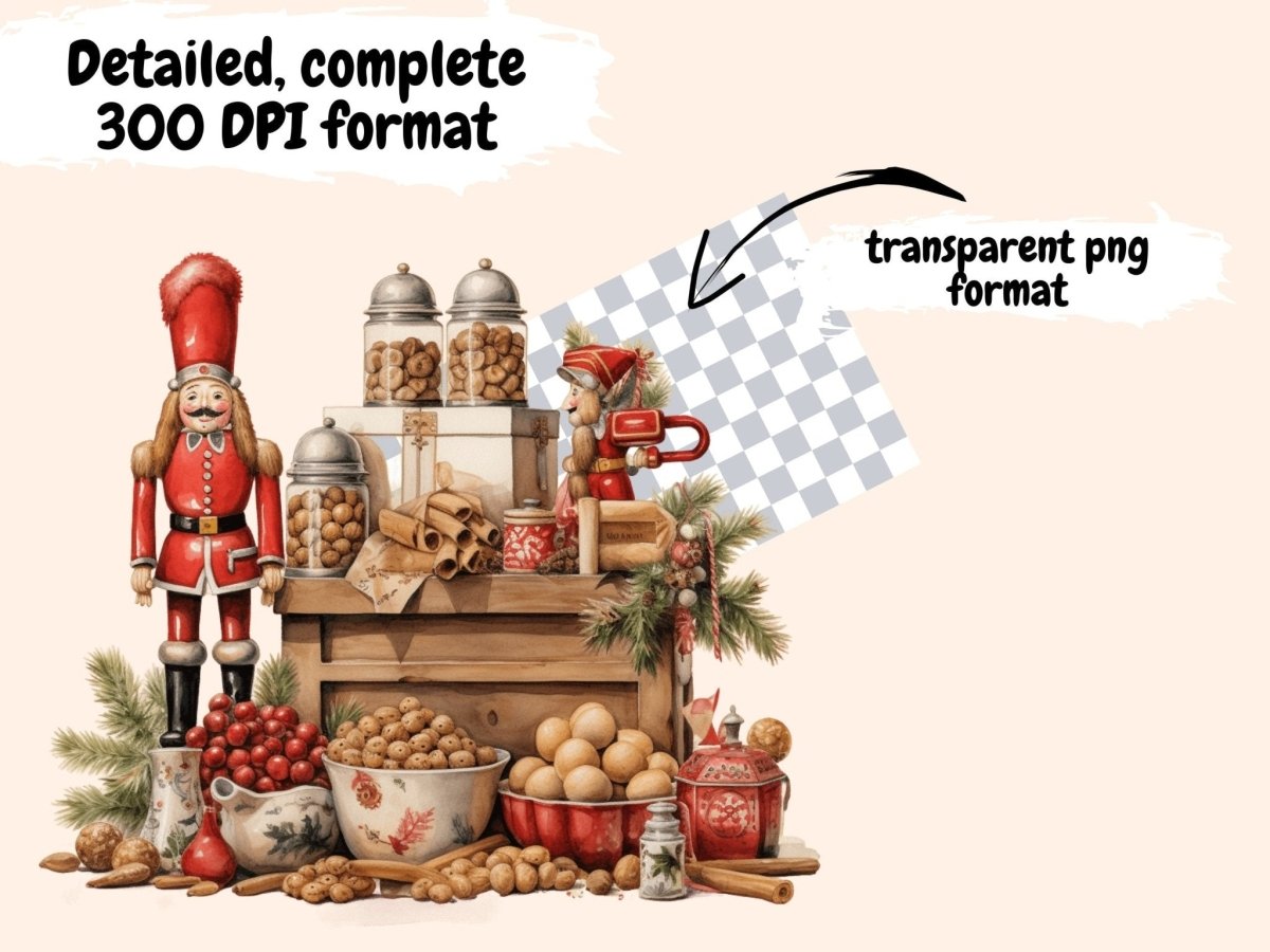 Nutcrackers Watercolor Clipart christmas clipart - Wonders Artist