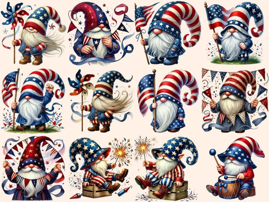 Gnomi Patriottici (P2) Clipart