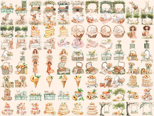 Clipart acquerello estivo pesca