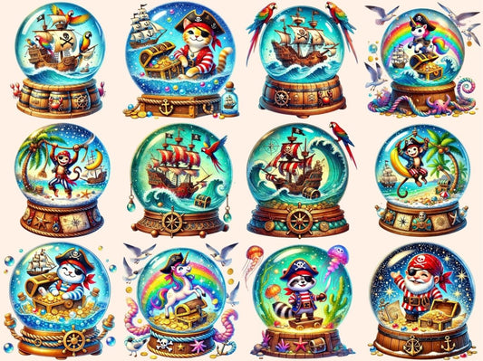 Clipart de Globos Piratas