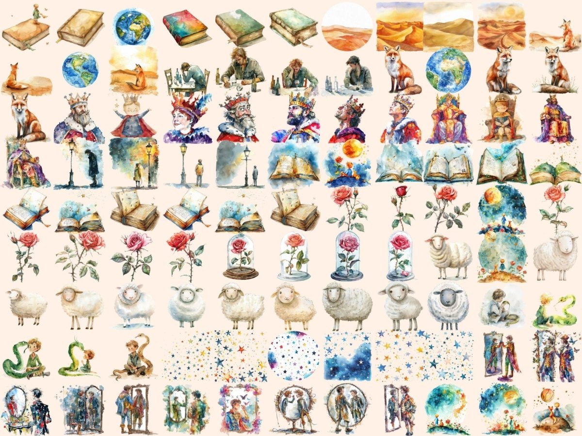 Prince's Fairytale Watercolor Clipart Fairytale Clipart - Wonders Artist