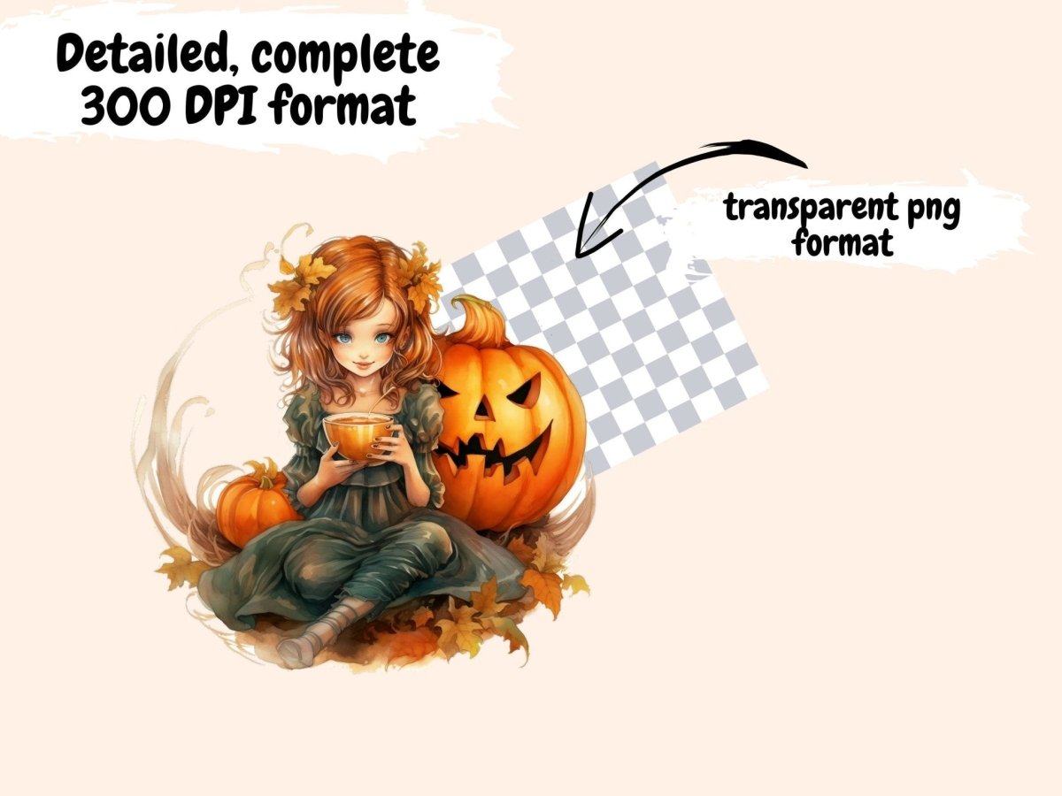 Pumpkin Tea Watercolor Clipart autumn clipart - Wonders Artist