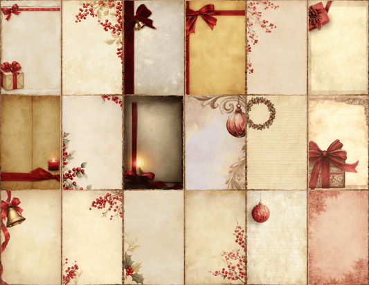 Ruby Christmas Journal Pages