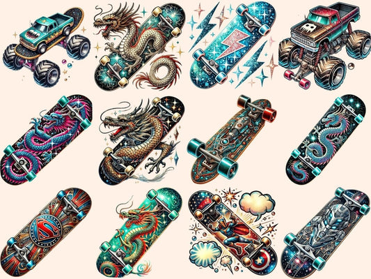 Skateboards (P2) Clipart