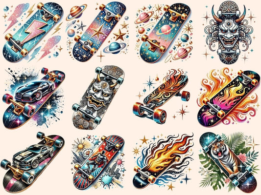 Skateboards (P3) Clipart