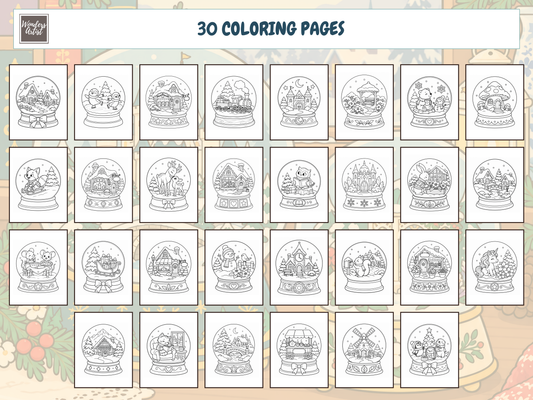 Snow Globe Magic Coloring Book