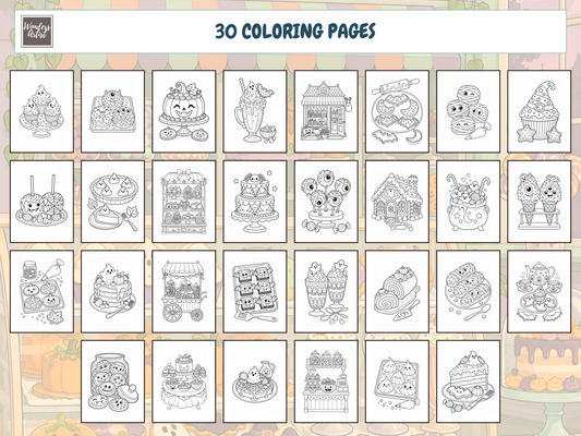 Spooky Sweet Treats Coloring Book