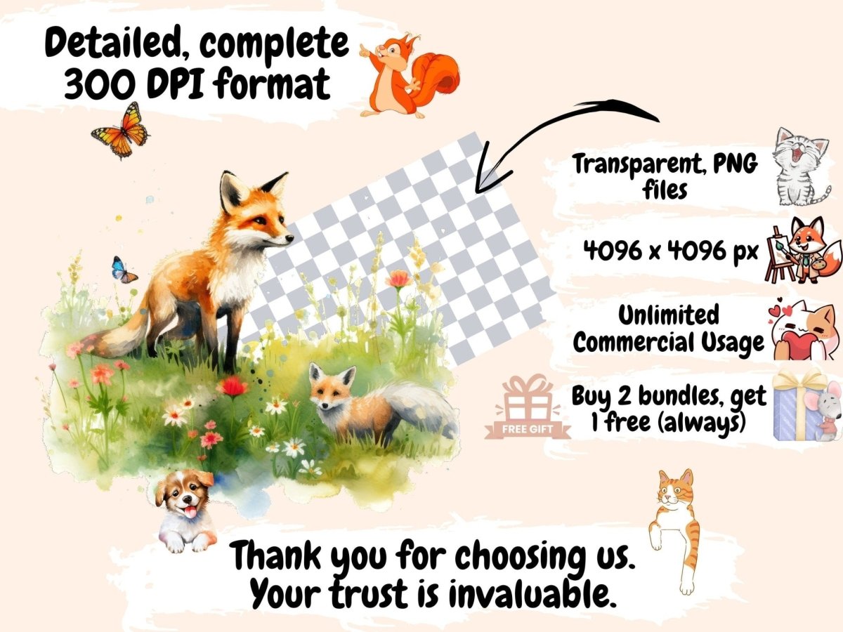 Spring Meadows Watercolor Clipart meadow clipart - Wonders Artist