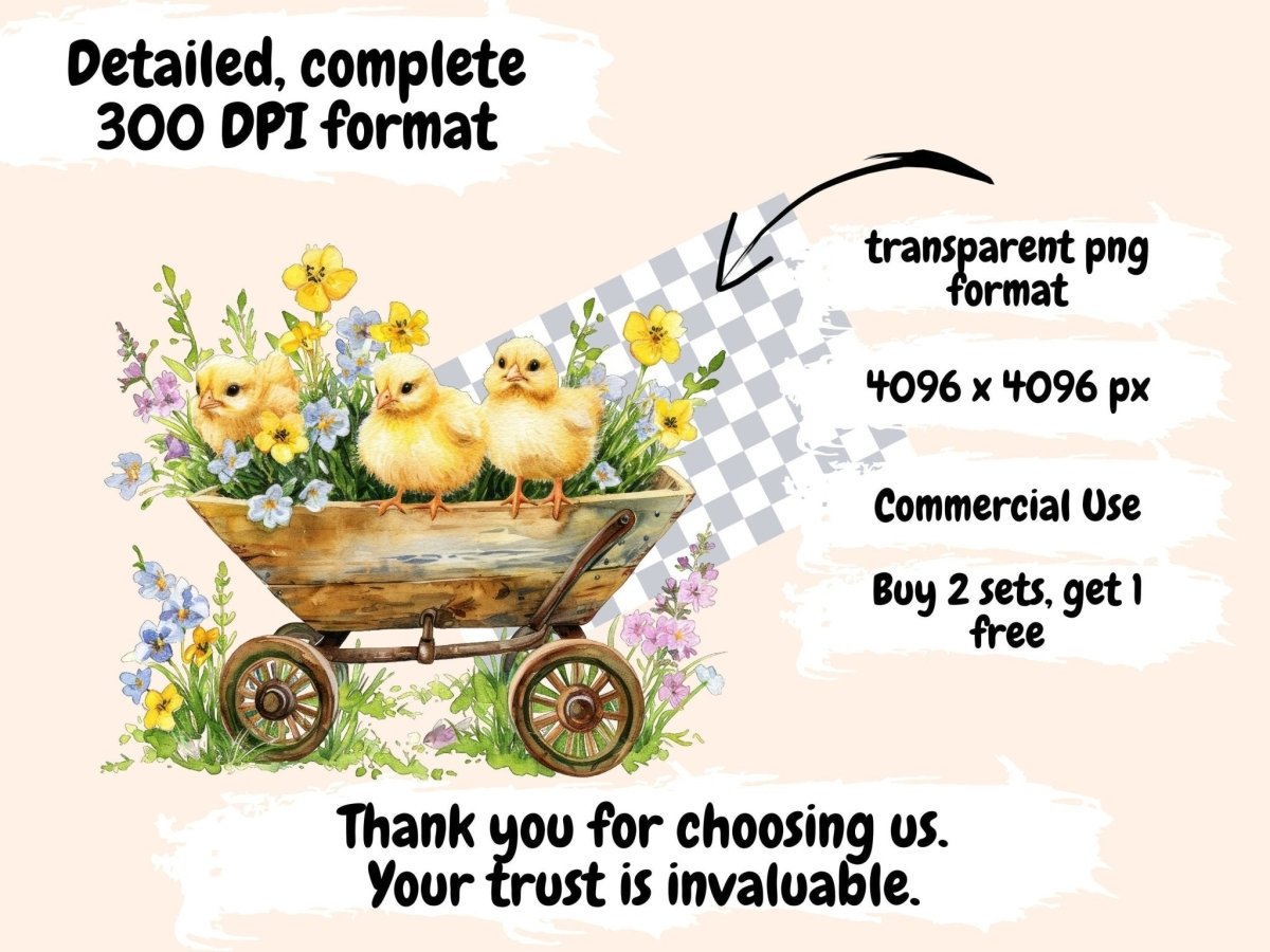 Spring Wheelbarrows Watercolor Clipart cute floral clipart - Wonders Artist