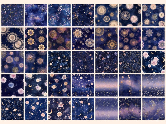 Carta Digitale Senza Soluzioni di Continuità Starlit Bloom