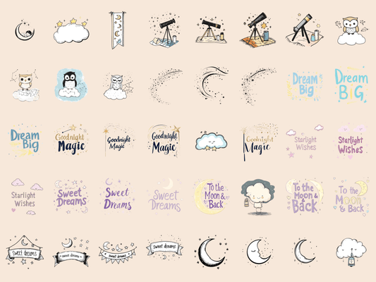 Clipart de Amigos Estrelados para Cartões