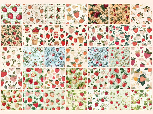 Carta Digitale Senza Giunture Fragole #2