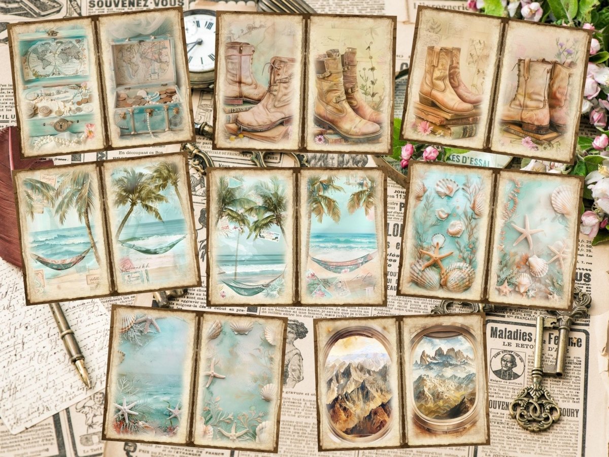 Travel Journal Pages (P5) Adventure Pages - Wonders Artist