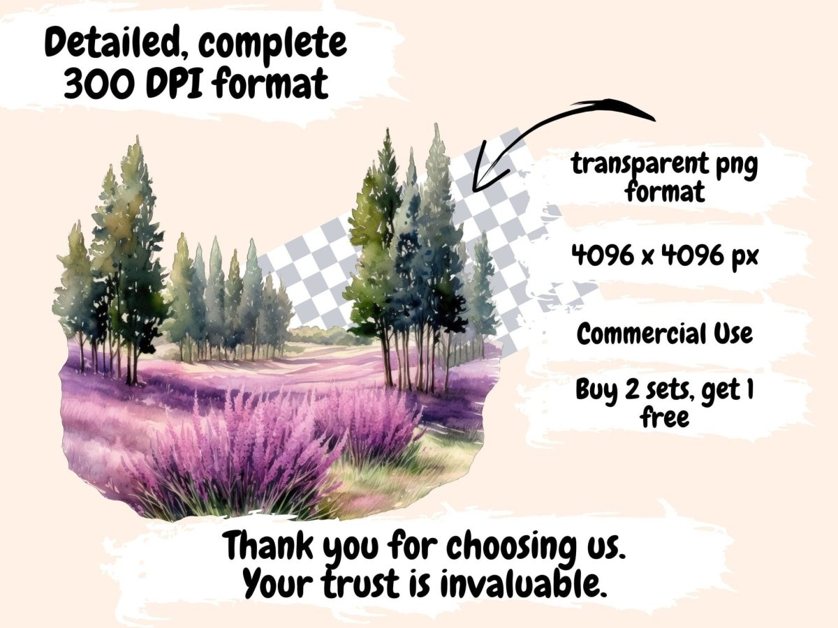 Trees Watercolor Clipart nature clipart - Wonders Artist