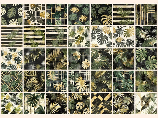 Papel Digital de Padrão Sem Costura da Selva Urbana