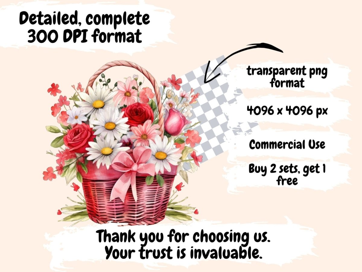 Valentine’s Day Flowers Watercolor Clipart floral valentine png - Wonders Artist