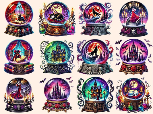 Clipart de Globos de Vampiro