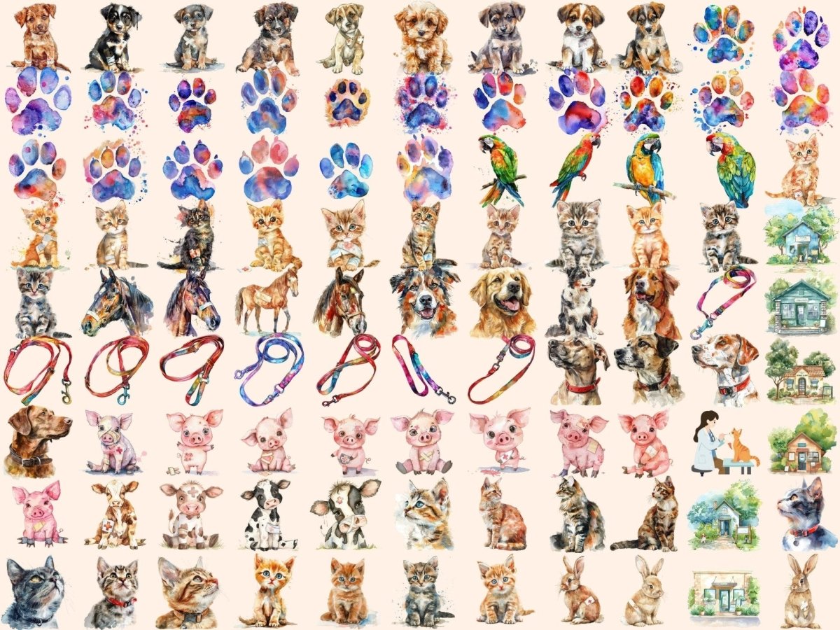 Veterinary Watercolor Clipart animal doctor png - Wonders Artist