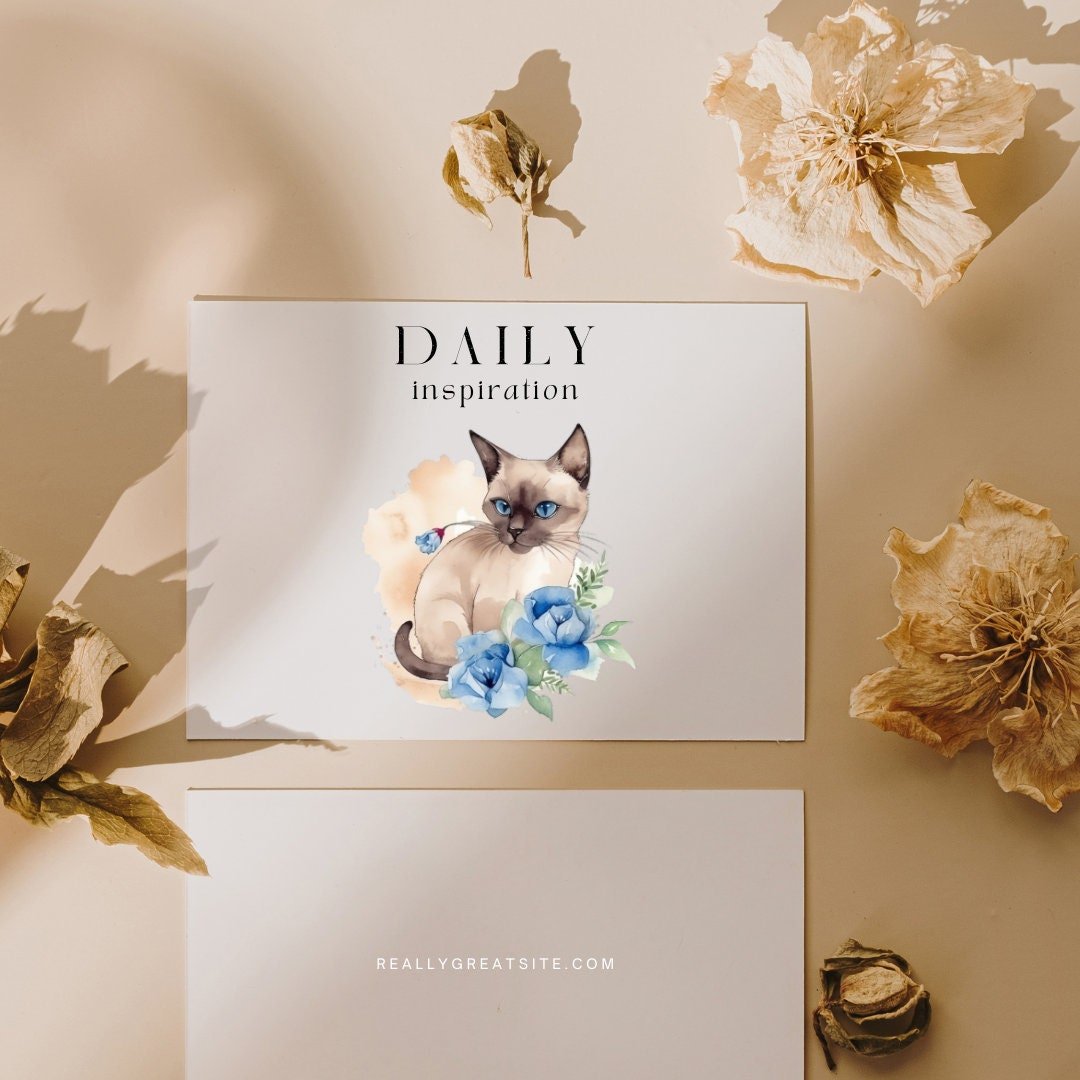 Watercolor Siamese Cats Clipart cat clipart - Wonders Artist