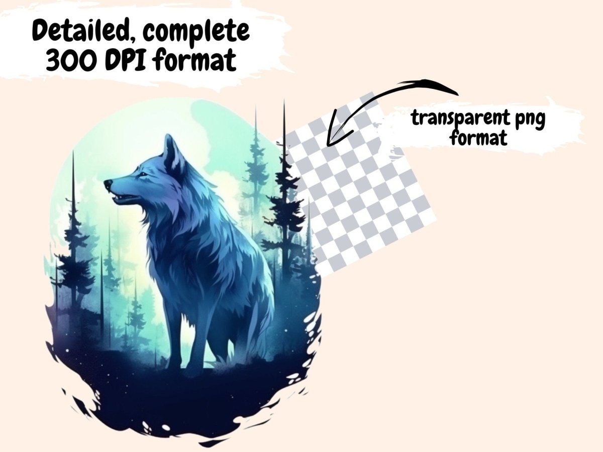 Wolves Watercolor Clipart watercolor wildlife - Wonders Artist