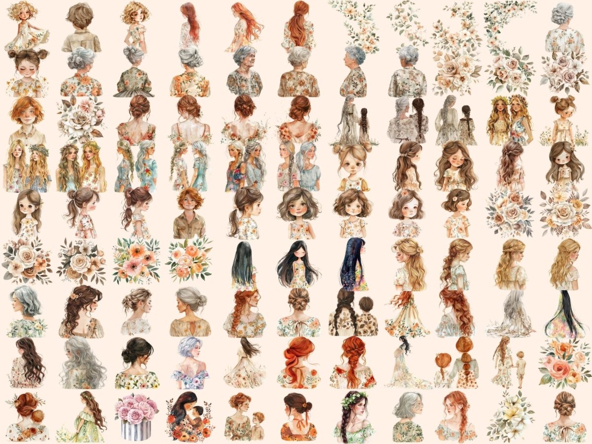 Women's Day Watercolor Clipart Empowerment Art - Wonders Artist