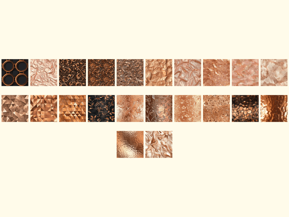 Wonderful Copper Digital Paper All Bundles Backgrounds Digital Paper - WondersArtist