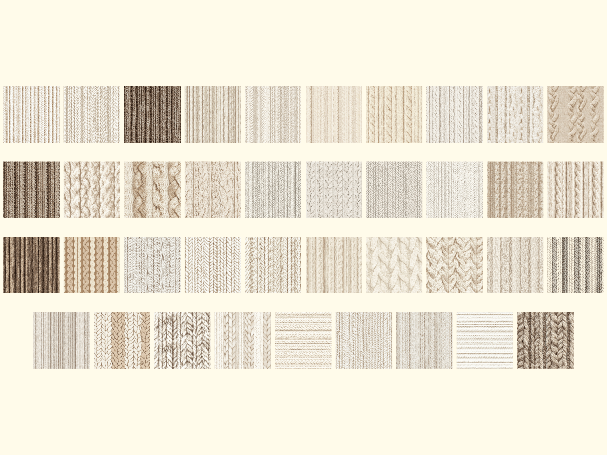 Wool Knit Digital Paper All Bundles Backgrounds Digital Paper - WondersArtist