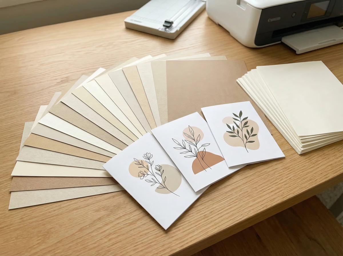 Card Format Types Paper Choosing the Right Paper for Printable Cards at Home — WondersArtist